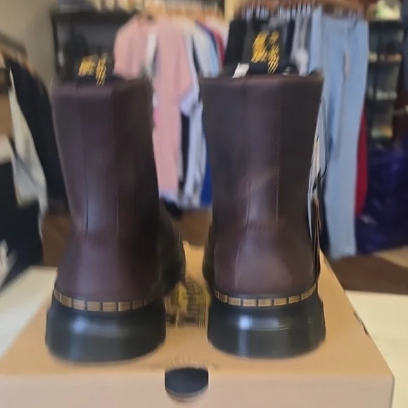 Dr. Martens Dark Brown Men's Boots - Picture 10 of 12